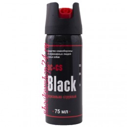 Аэрозольно-струйный газовый баллончик Black, 75 мл